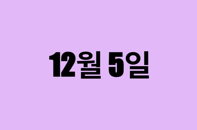 12월 5일 생일 탄생화, 탄생석, 별자리, 꽃말, 운세, 사주