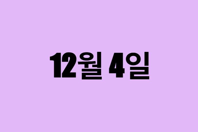 12월 4일 생일 탄생화, 탄생석, 별자리, 꽃말, 운세, 사주