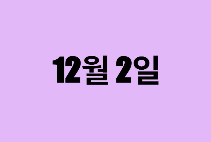 12월 2일 생일 탄생화, 탄생석, 별자리, 꽃말, 운세, 사주